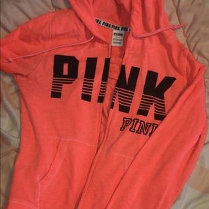 Pink sweat jacket